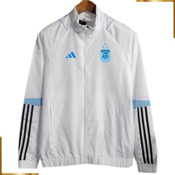 Chaqueta Deportiva Argentina Hombre 2023 Blanco Azul