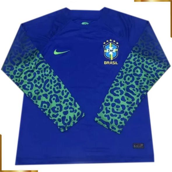 Camiseta Brasil Manga Larga 2022 Segunda Equipacion