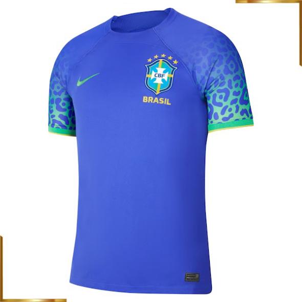 Tailandia Camiseta Brasil 2022 Segunda Equipacion