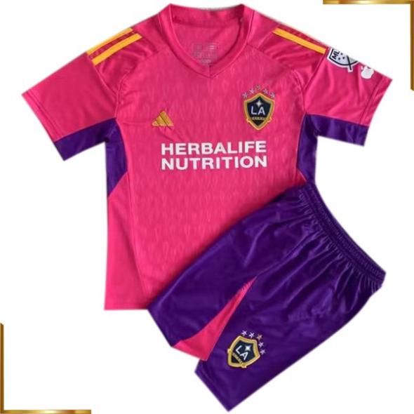 Camiseta Los Angeles Galaxy Niño 2023/2024 Portero Equipacion Rosa
