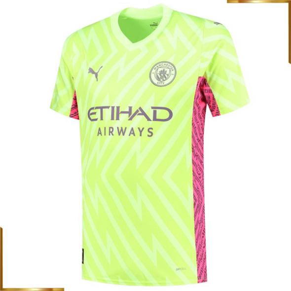 Camiseta Manchester City 2023/2024 Portero Equipacion Amarillo
