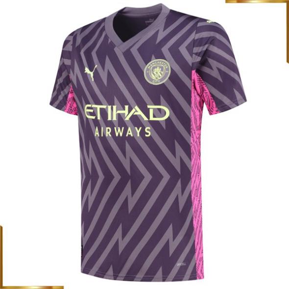 Camiseta Manchester City 2023/2024 Portero Equipacion Purpura