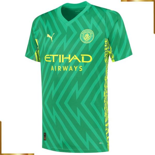 Camiseta Manchester City 2023/2024 Portero Equipacion Verde