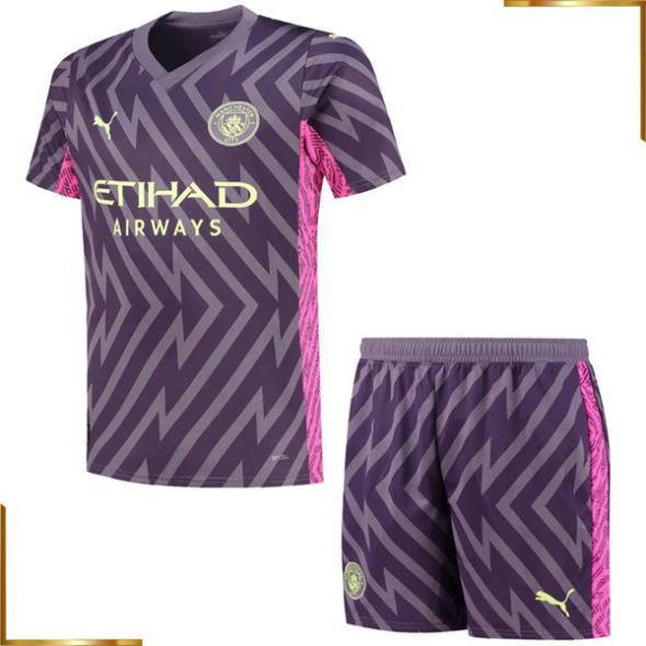 Camiseta Manchester City Niño 2023/2024 Portero Equipacion Purpura
