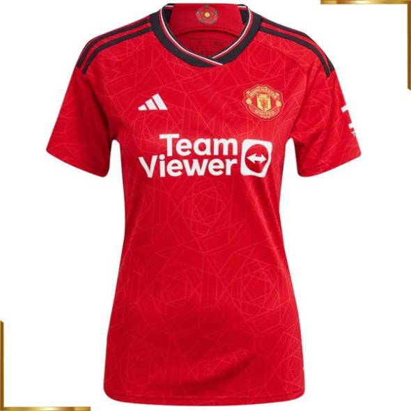 Camiseta Manchester United Mujer 2023/2024 Primera Equipacion