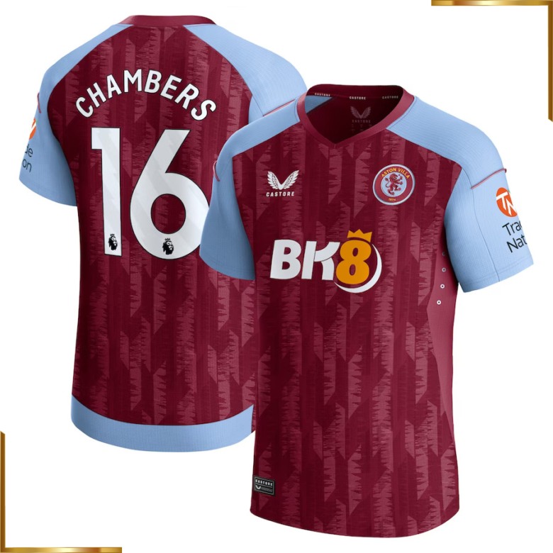 Camiseta Aston Villa Chambers 2023/2024 Primera Equipacion