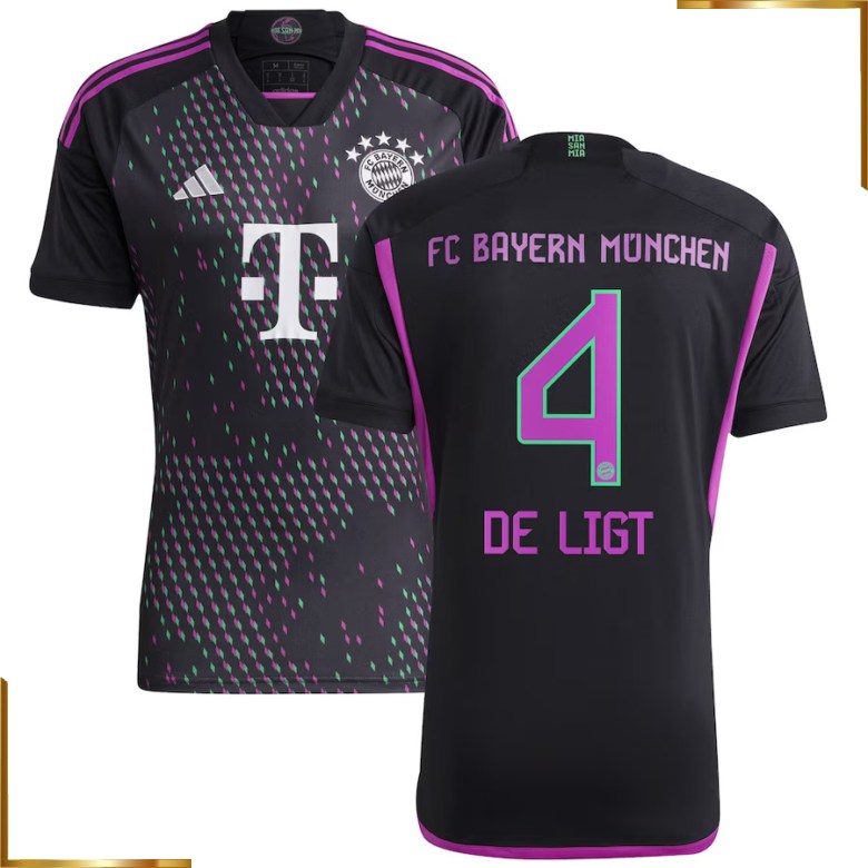 Camiseta Bayern Munich De Ligt 2023/2024 Segunda Equipacion