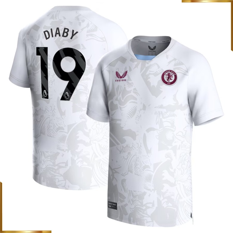 Camiseta Aston Villa Diaby 2023/2024 Segunda Equipacion