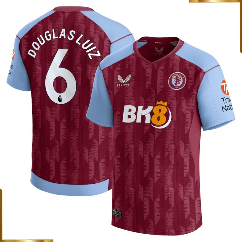 Camiseta Aston Villa Douglas Luizavif 2023/2024 Primera Equipacion