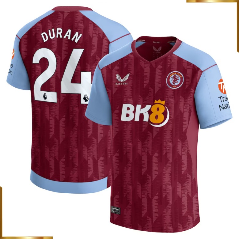 Camiseta Aston Villa Duran 2023/2024 Primera Equipacion