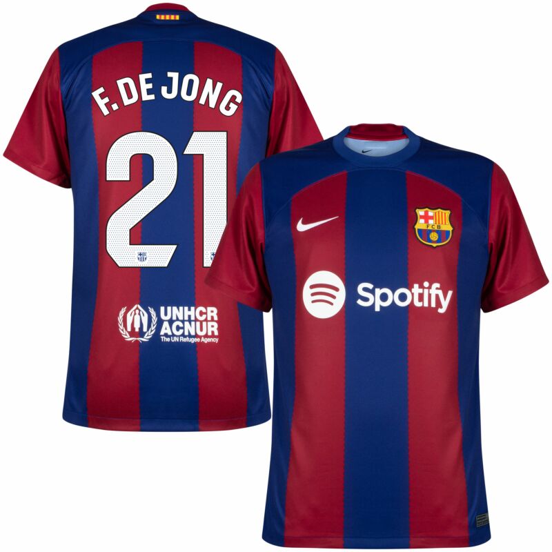 Camiseta FC Barcelona F.de Jong 2023/2024 Primera Equipacion