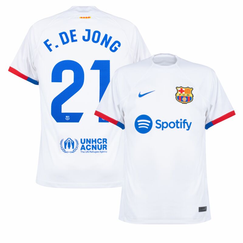 Camiseta FC Barcelona F.de Jong 2023/2024 Segunda Equipacion