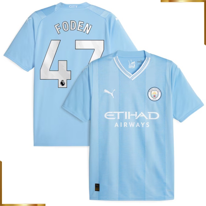 Camiseta Manchester City Foden 2023/2024 Primera Equipacion