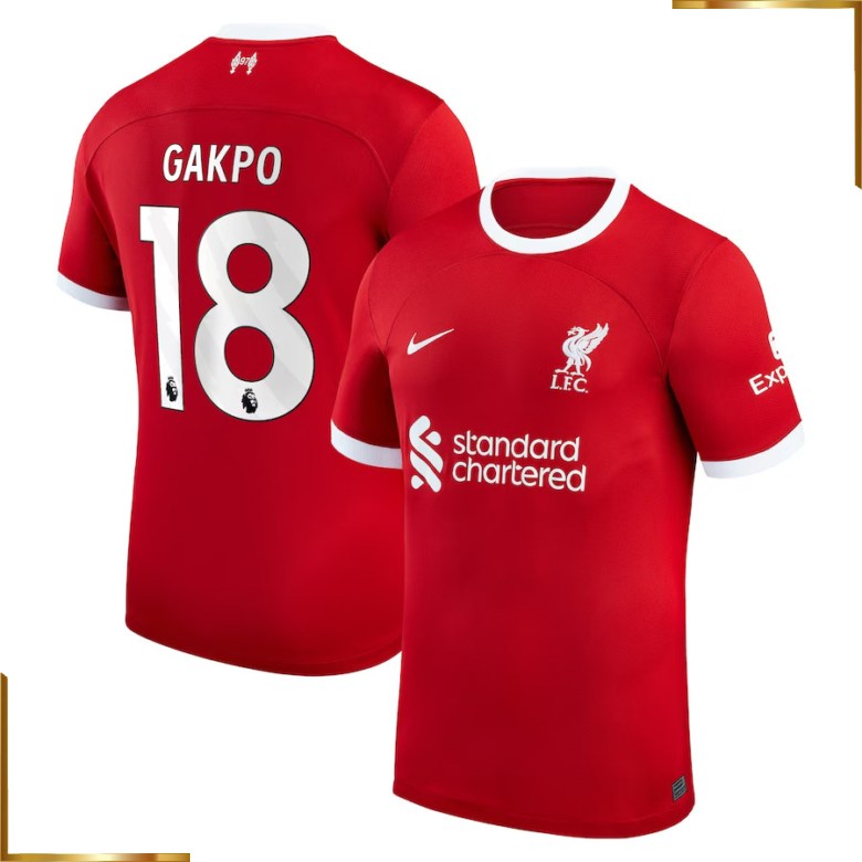 Camiseta Liverpool Gakpo 2023/2024 Primera Equipacion