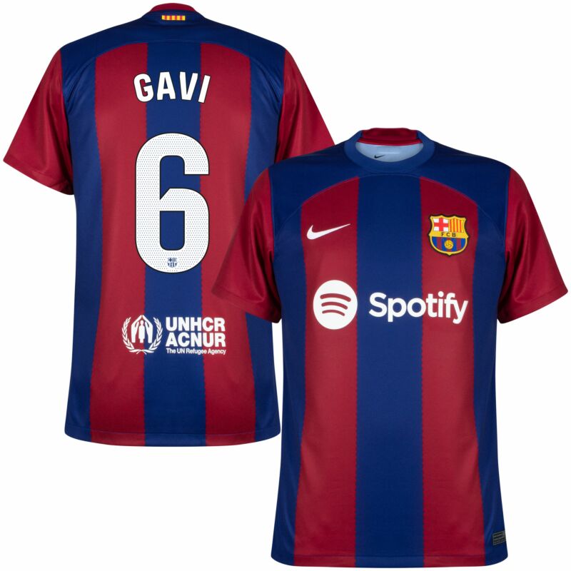 Camiseta FC Barcelona Gavi 2023/2024 Primera Equipacion