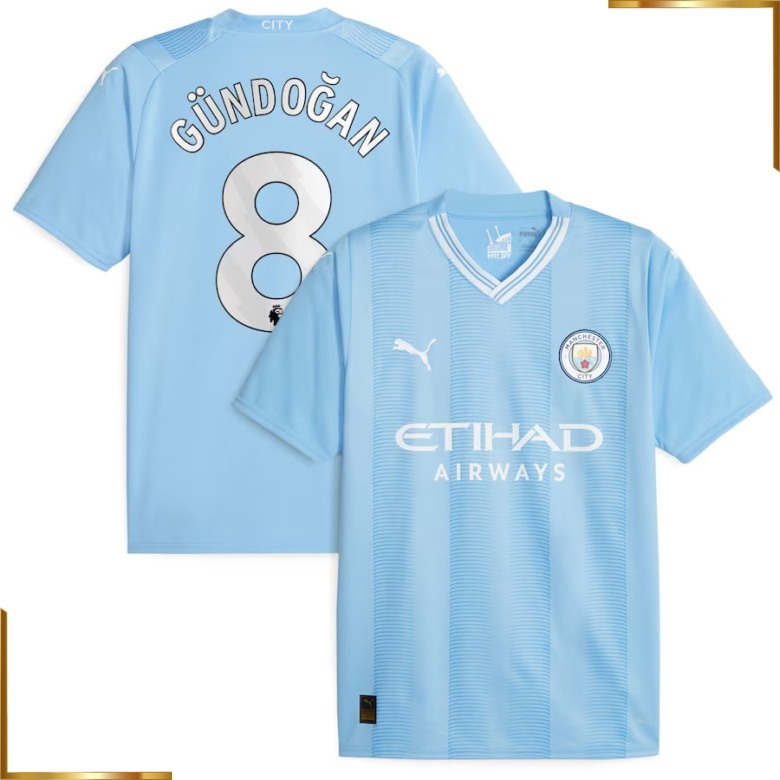 Camiseta Manchester City Gundogan 2023/2024 Primera Equipacion