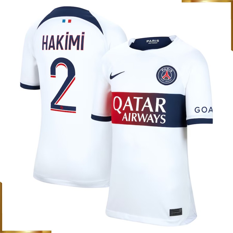 Camiseta Paris Saint Germain Hakimi 2023/2024 Segunda Equipacion