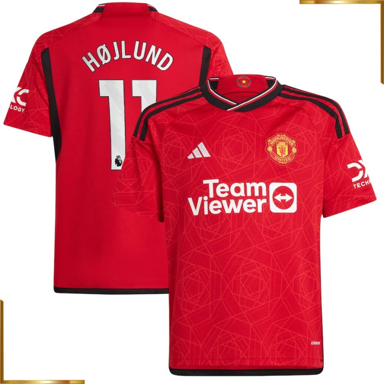 Camiseta Manchester United Hojlund 2023/2024 Primera Equipacion