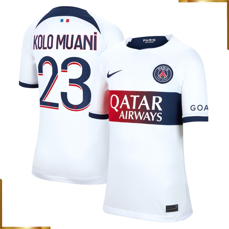 Camiseta Paris Saint Germain Kolo Muani 2023/2024 Segunda Equipacion