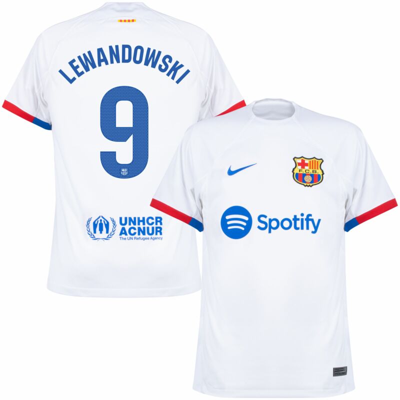 Camiseta FC Barcelona Lewandowski 2023/2024 Segunda Equipacion