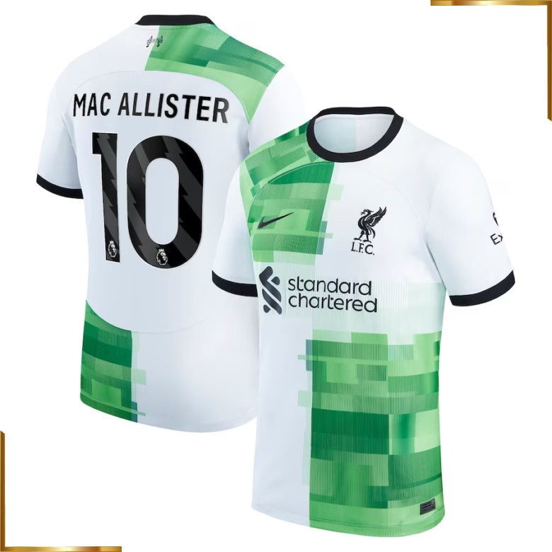 Camiseta Liverpool Mac Allister 2023/2024 Segunda Equipacion