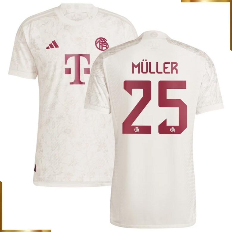 Camiseta Bayern Munich Muller 2023/2024 Tercera Equipacion