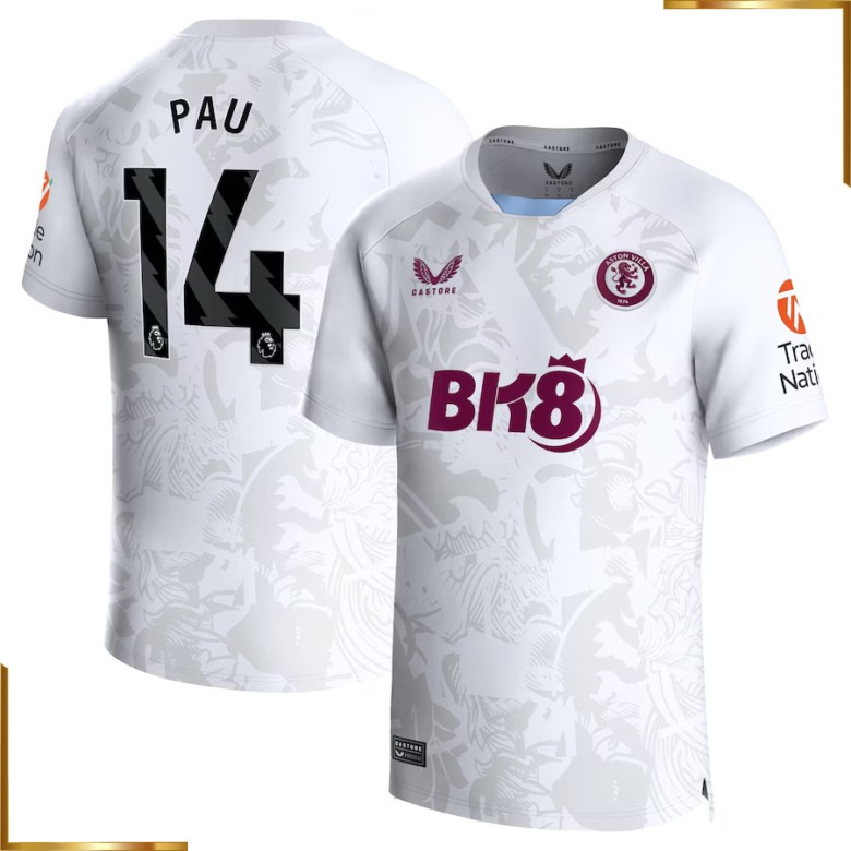 Camiseta Aston Villa Pau 2023/2024 Segunda Equipacion