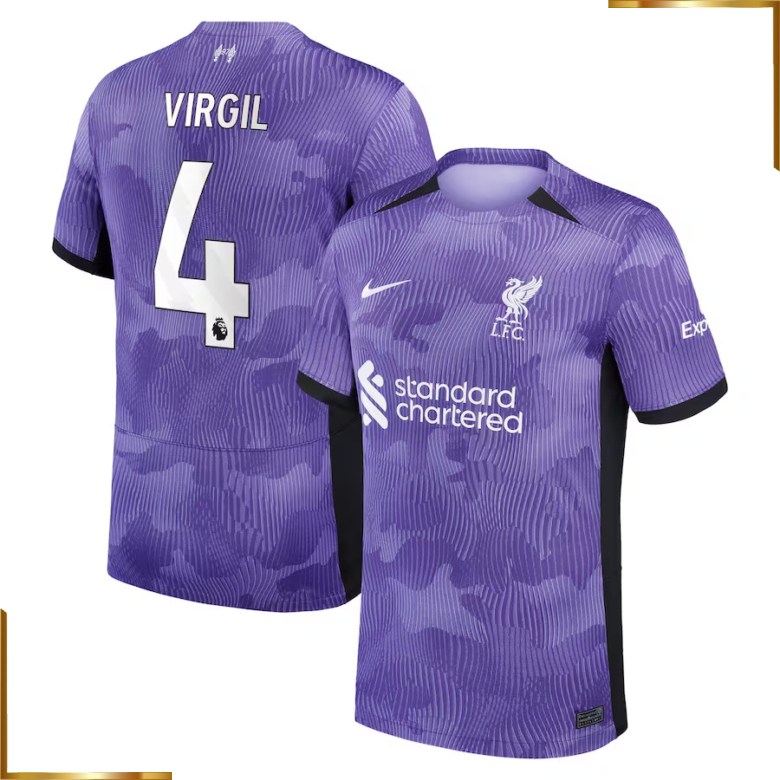 Camiseta Liverpool Virgil 2023/2024 Tercera Equipacion