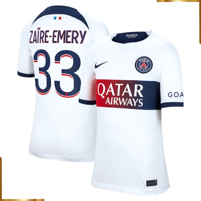 Camiseta Paris Saint Germain Zaire Emery 2023/2024 Segunda Equipacion