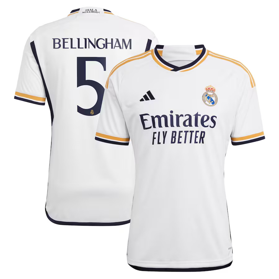 Camiseta Real Madrid bellingham 2023/2024 Primera Equipacion