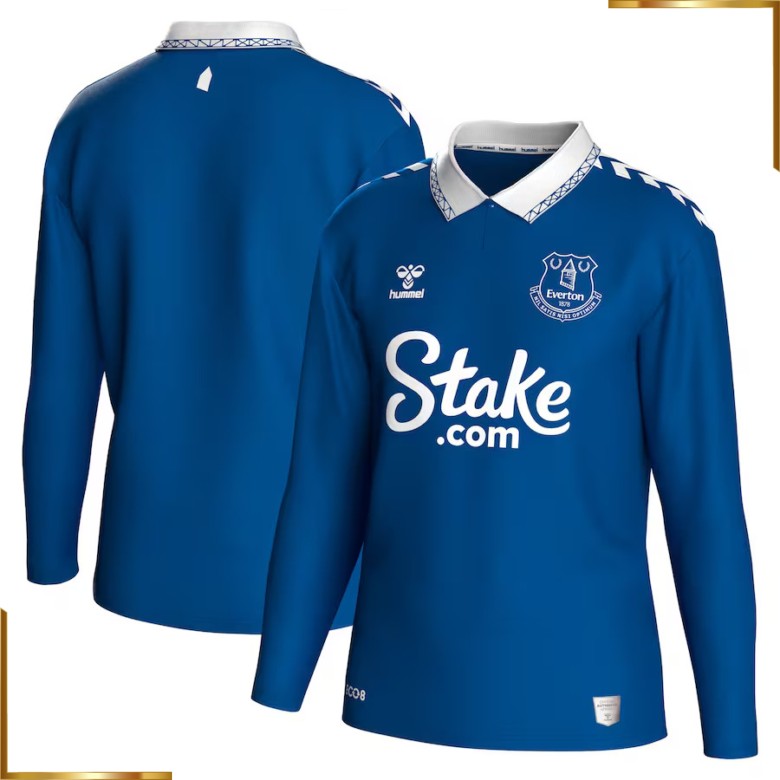 Camiseta Everton manga larga 2023/2024 Primera Equipacion