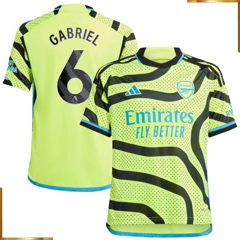 Camiseta Arsenal gabriel 2023/2024 Segunda Equipacion