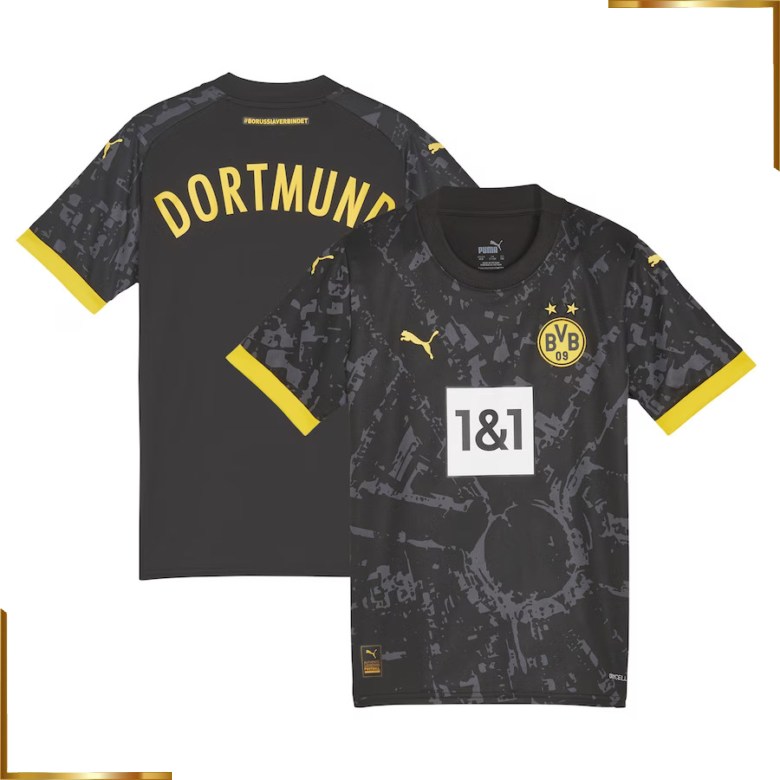 Camiseta Borussia Dortmund Niño 2023/2024 Segunda Equipacion