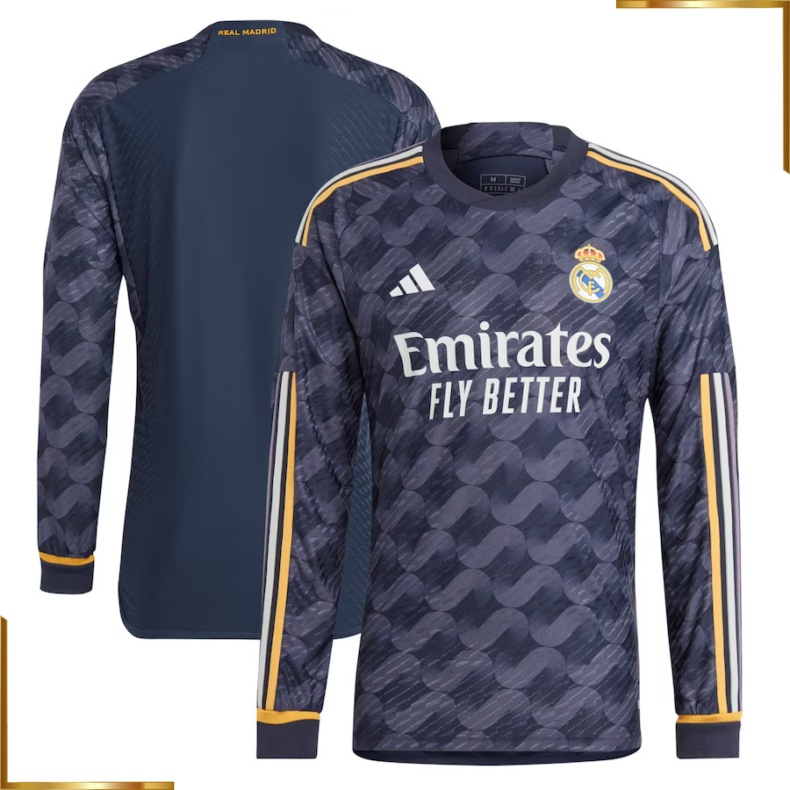 Camiseta Real Madrid Manga Larga 2023/2024 Segunda Equipacion