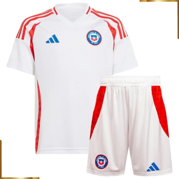 Camiseta Chile Niño 2024 Segunda Equipacion