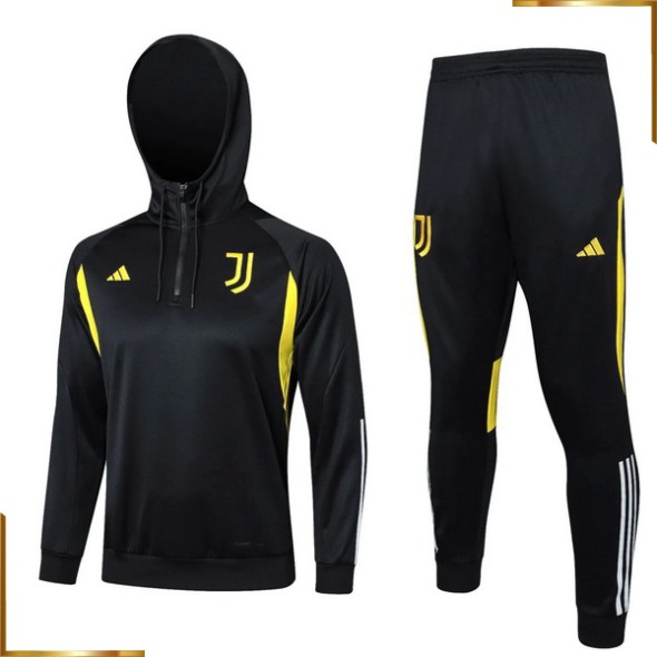 Chandal Conjunto Completo Juventus 2023/2024 negro blanco amarillo