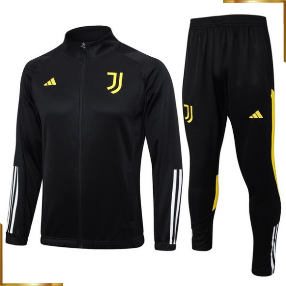 Chandal Conjunto Completo Juventus negro blanco amarillo 2023/2024
