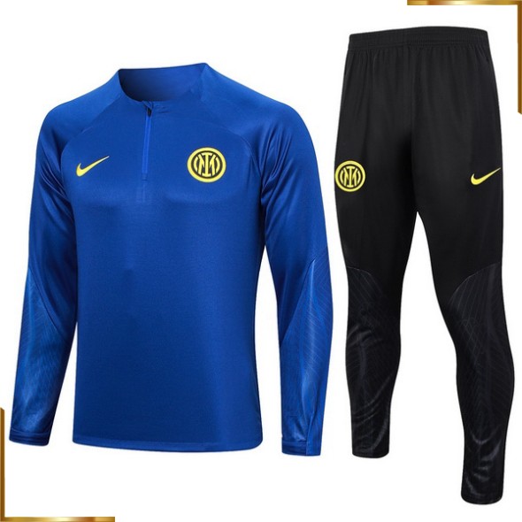 Chandal Conjunto Completo Inter de Milan 2023/2024 azul amarillo