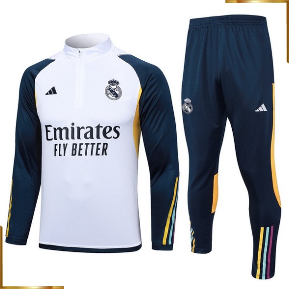 Chandal Conjunto Completo Real Madrid 2023/2024 blanco azul