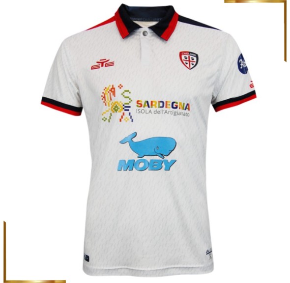 Camiseta Cagliari Calcio 2023/2024 Segunda Equipacion